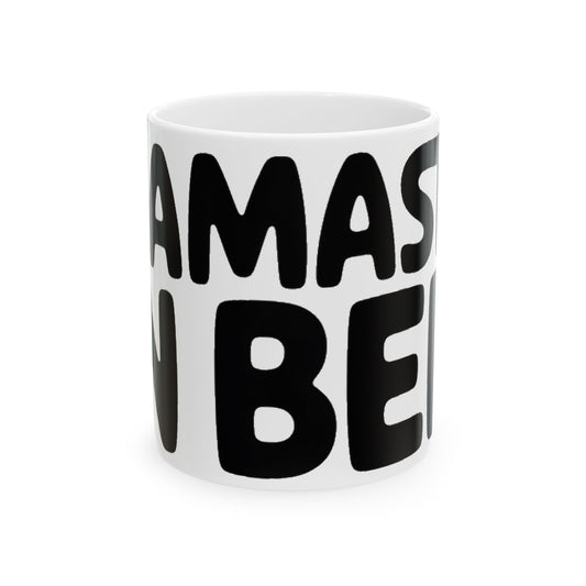 Namaste In Bed Coffee Mug Funny Yoga Lover Gift Sarcastic Yogi Tee