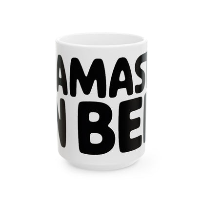 Namaste In Bed Coffee Mug Funny Yoga Lover Gift Sarcastic Yogi Tee