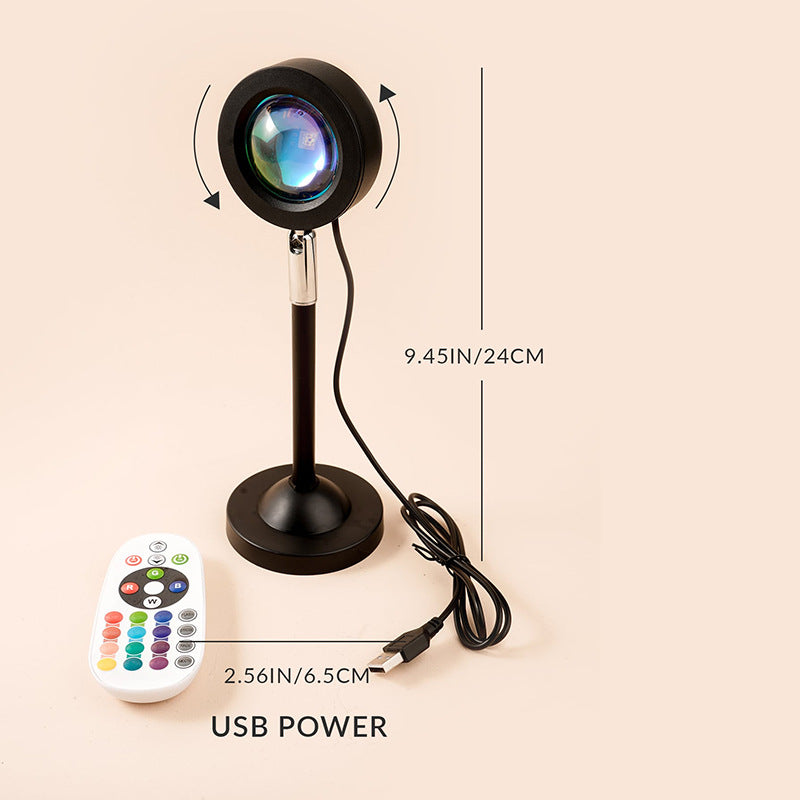 Sunset Projection Lamp (16 Colors + Remote)