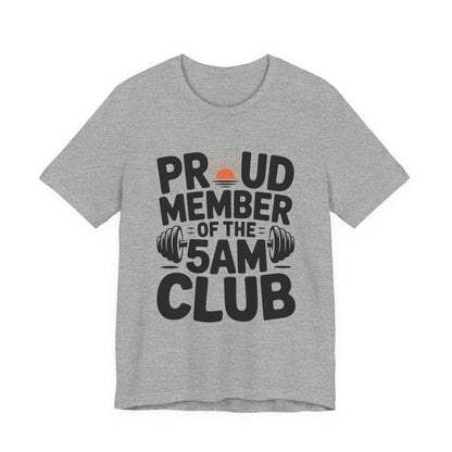 5AM Club Shirt, Early Morning Workout Tee, Fitness Gift for Gym Lovers