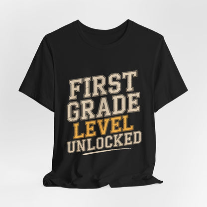 First Grade Level Unlocked Shirt - First Day of School Gift