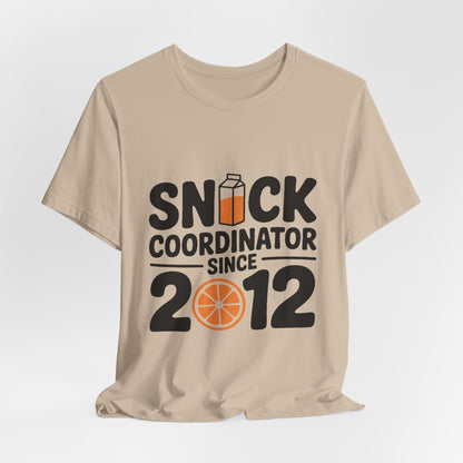Snack Coordinator Since 2012 Shirt - Football Parent Gift