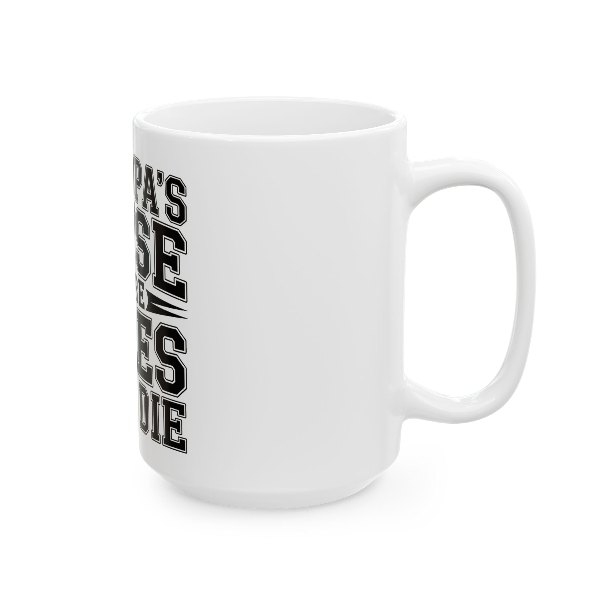 Grandpas House Where Rules Go To Die Coffee Mug - Funny New Grandpa Gift