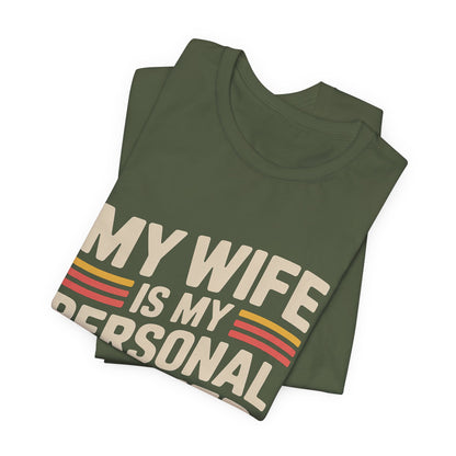 My Wife Is My Personal Trainer Funny Gym Shirt, Husband Gift