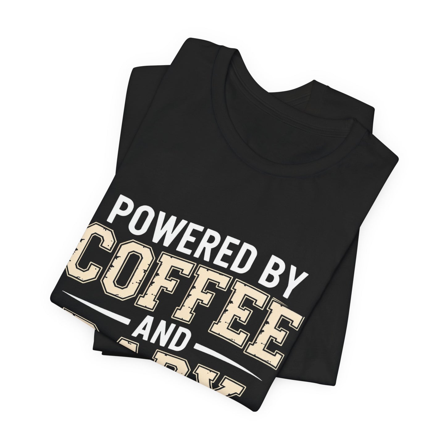 Powered By Coffee And Baby Giggles Retro Shirt New Mom Gift