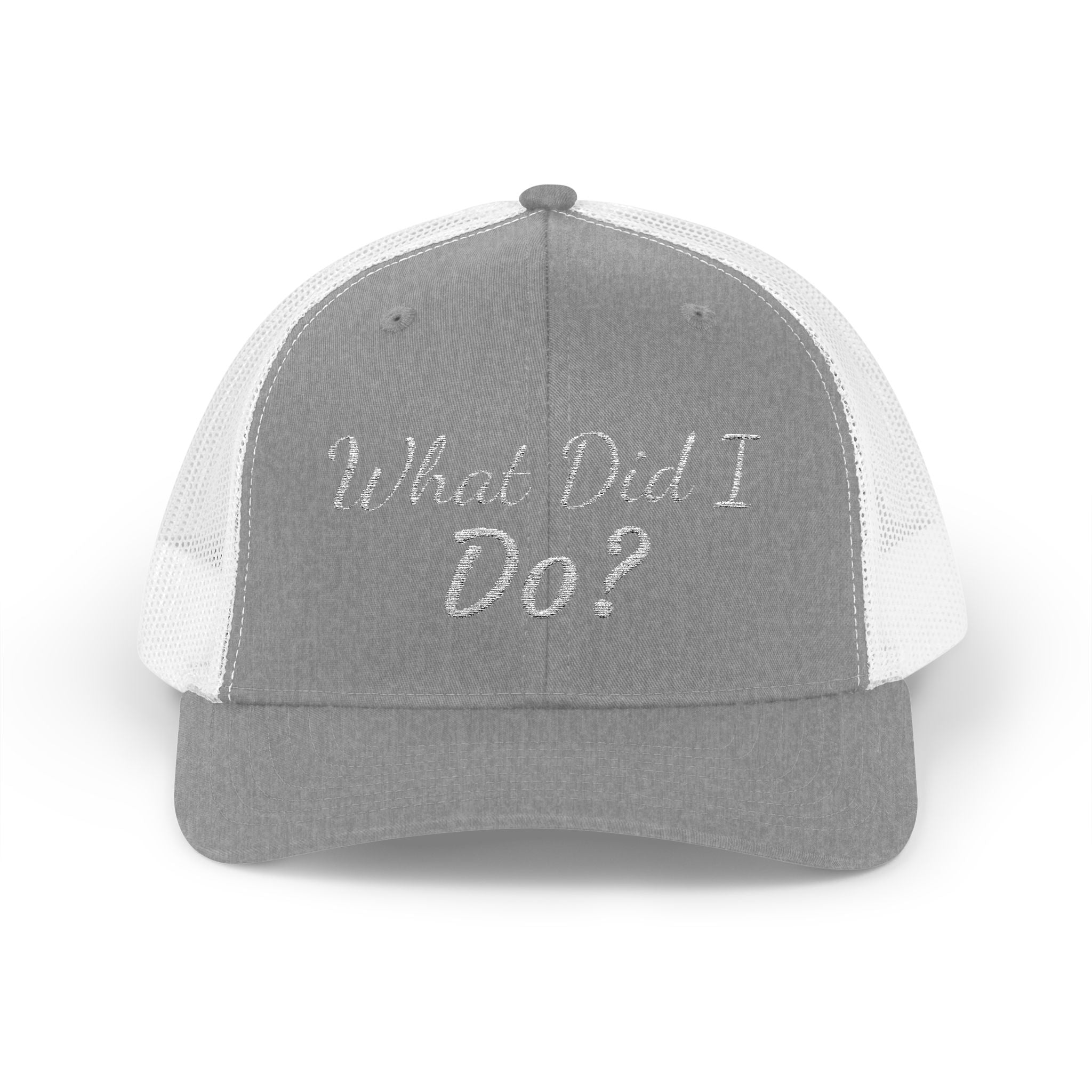 What Did I Do? Rhinestone Trucker Cap