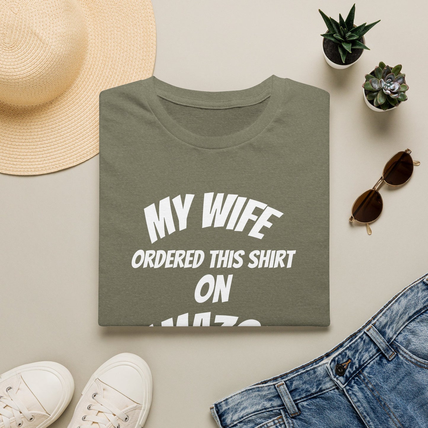 My Wife Ordered This Shirt on Amazon T‑Shirt — Funny Husband Gift
