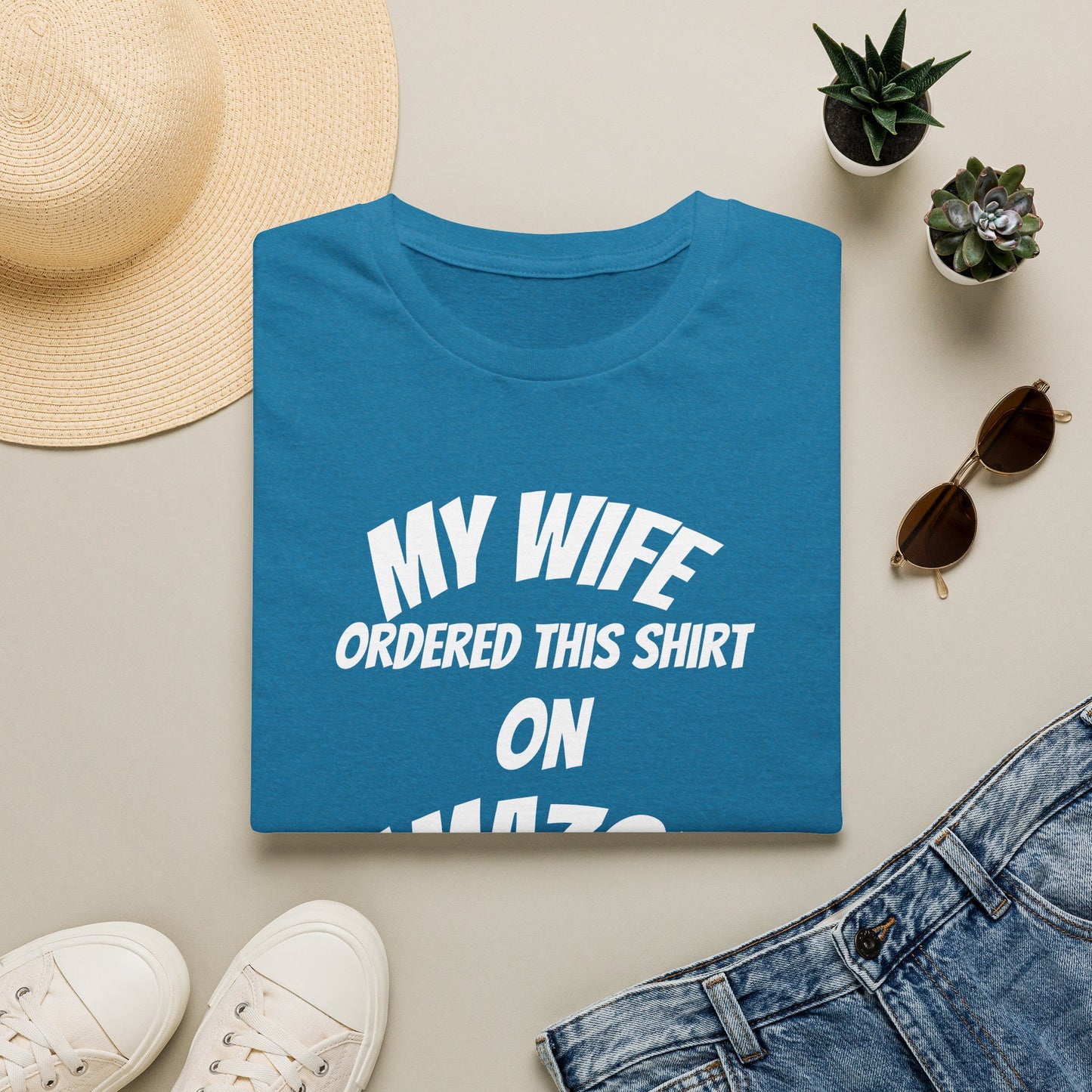 My Wife Ordered This Shirt on Amazon T‑Shirt — Funny Husband Gift