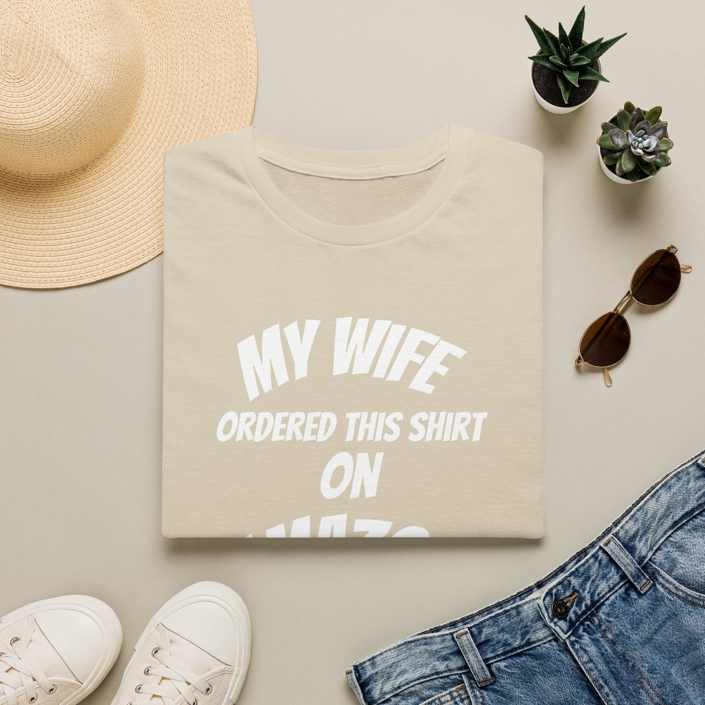 My Wife Ordered This Shirt on Amazon T‑Shirt — Funny Husband Gift