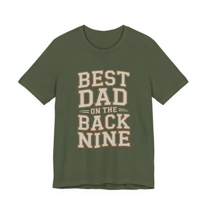 Funny Golf Shirt Best Dad On The Back Nine - Father's Day Gift
