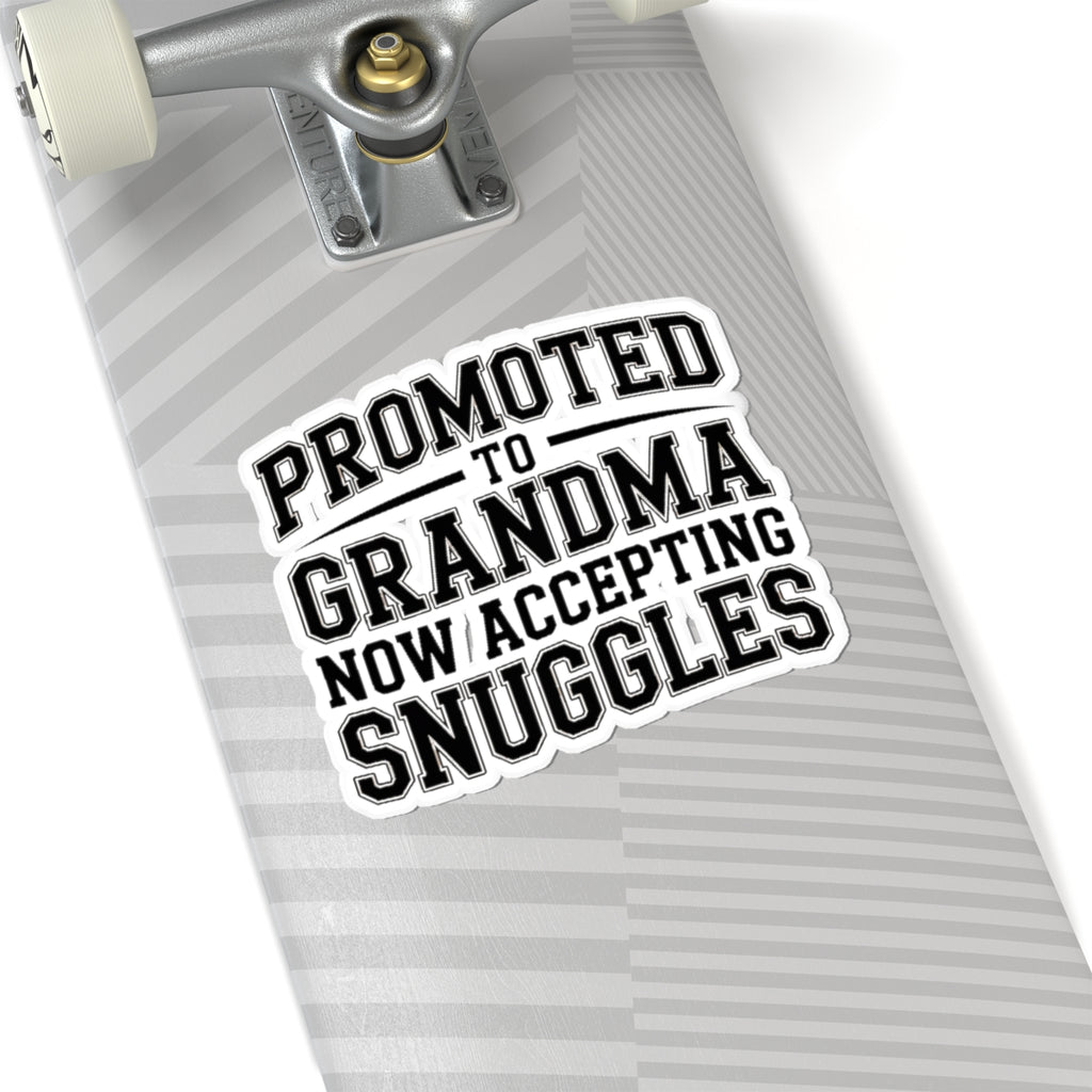 Promoted To Grandma Sticker - New Grandmother Gift Baby Announcement