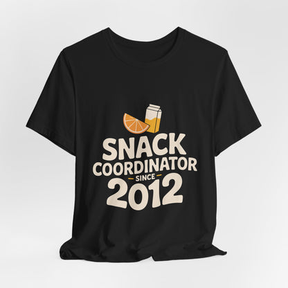 Snack Coordinator Since 2012 Shirt - Football Parent Gift