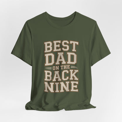 Funny Golf Shirt Best Dad On The Back Nine - Father's Day Gift