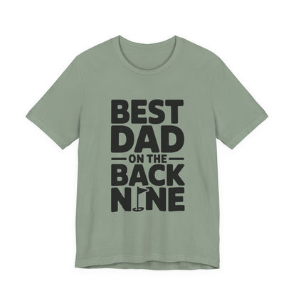 Funny Golf Shirt Best Dad On The Back Nine - Father's Day Gift