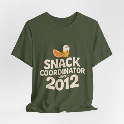 Snack Coordinator Since 2012 Shirt - Football Parent Gift
