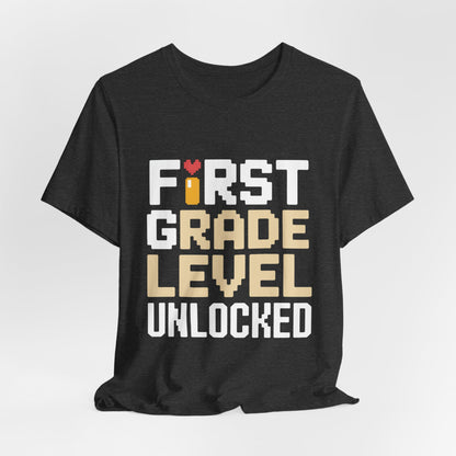 First Grade Level Unlocked Shirt - First Day of School Gift