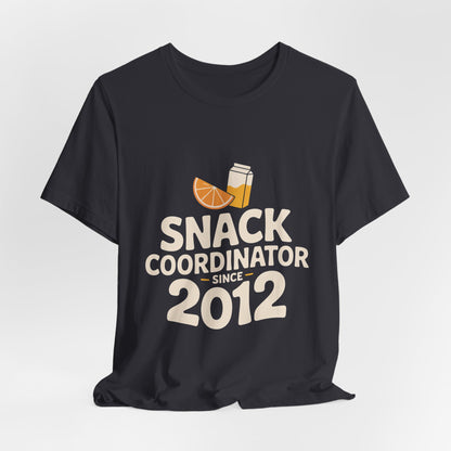 Snack Coordinator Since 2012 Shirt - Football Parent Gift