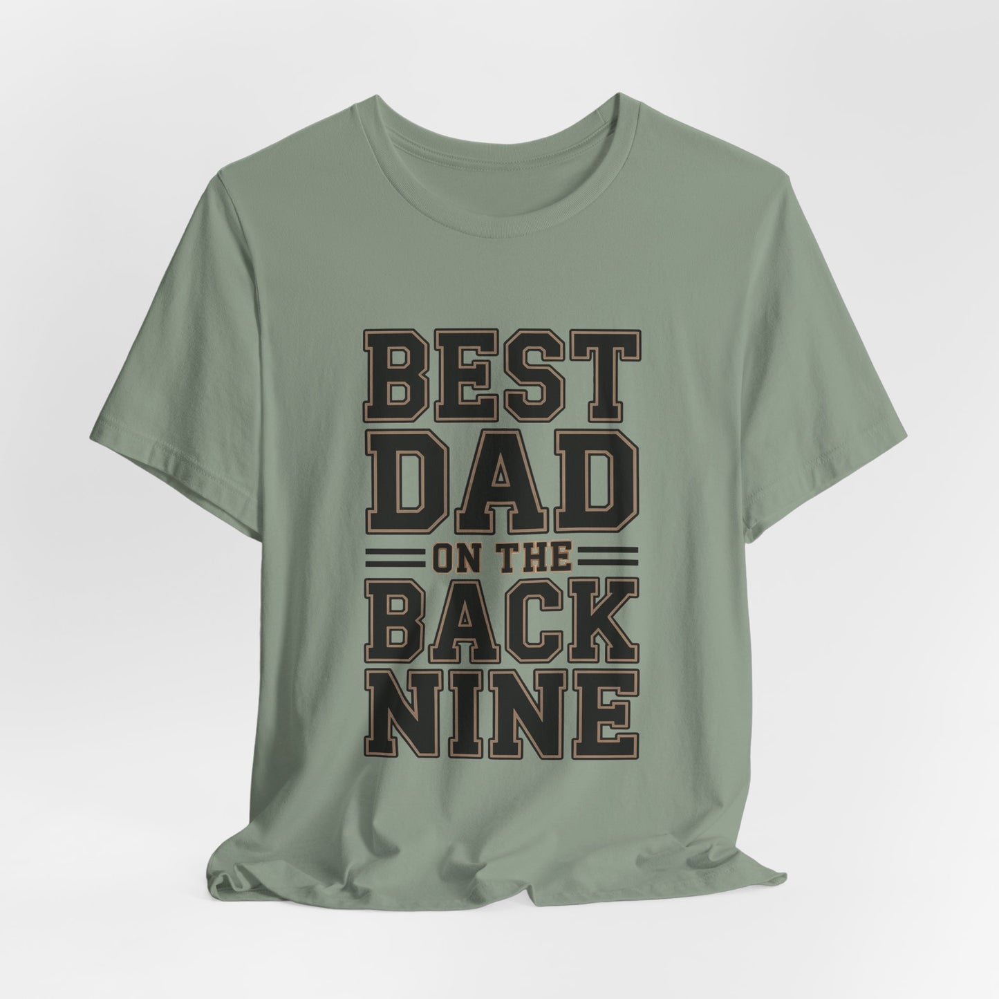 Funny Golf Shirt Best Dad On The Back Nine - Father's Day Gift