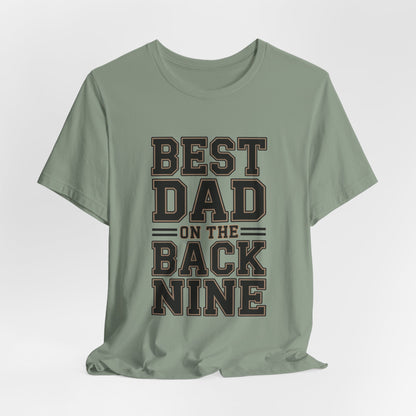 Funny Golf Shirt Best Dad On The Back Nine - Father's Day Gift