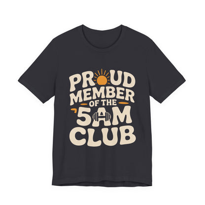 5AM Club Shirt, Early Morning Workout Tee, Fitness Gift for Gym Lovers