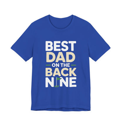 Funny Golf Shirt Best Dad On The Back Nine - Father's Day Gift