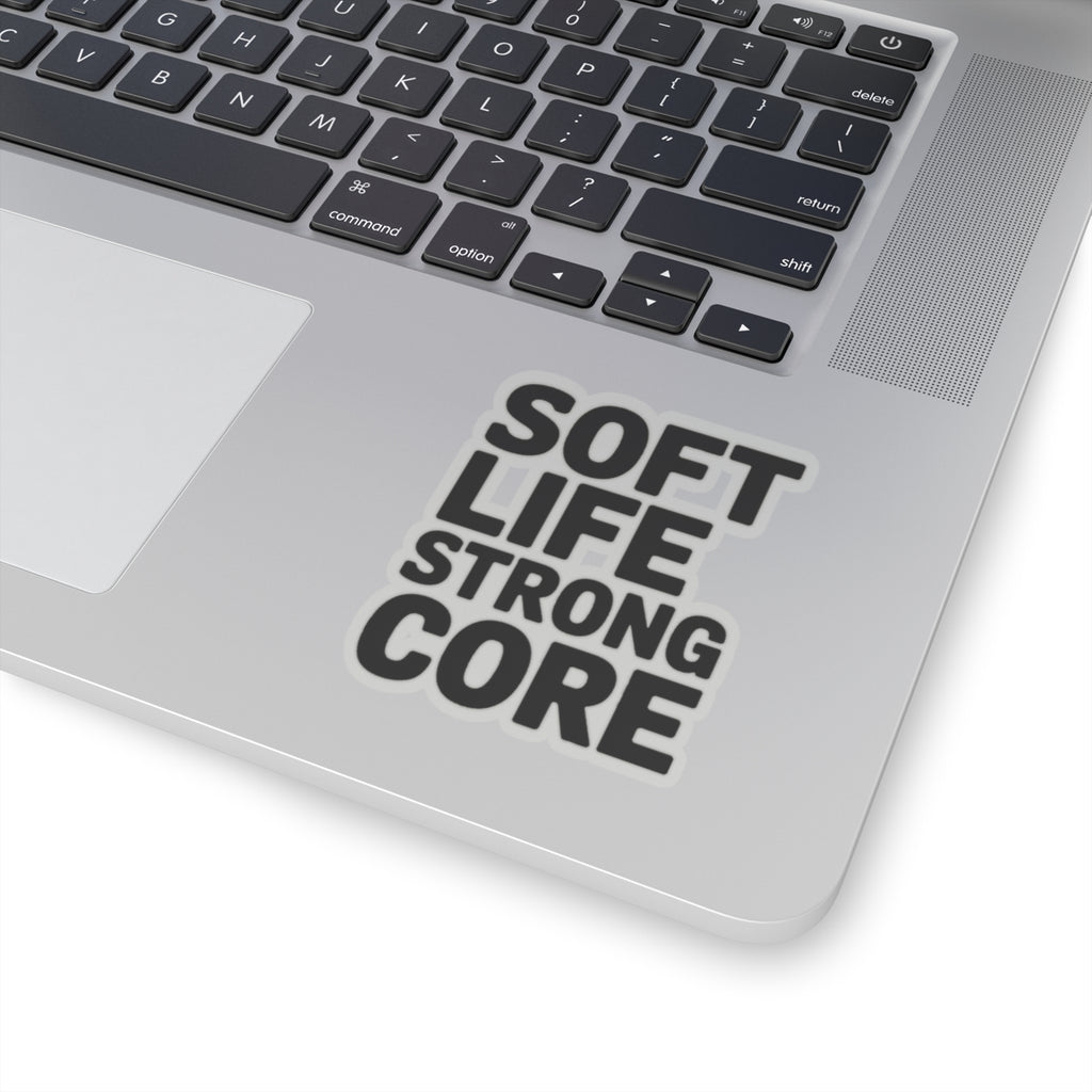 Soft Life Strong Core Sticker Pilates Lover Gift Clean Girl Aesthetic