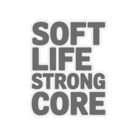 Soft Life Strong Core Sticker Pilates Lover Gift Clean Girl Aesthetic