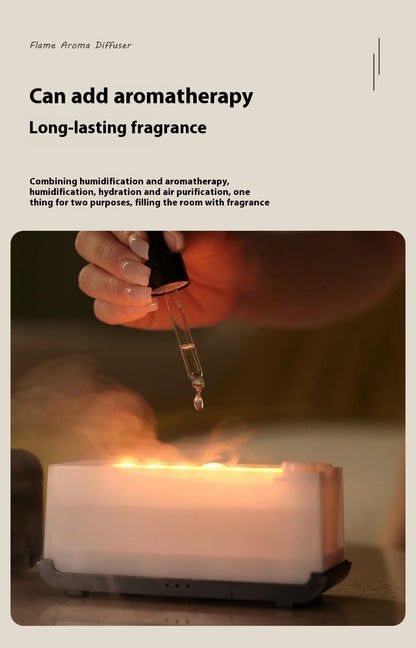 Flame diffuser mist effect